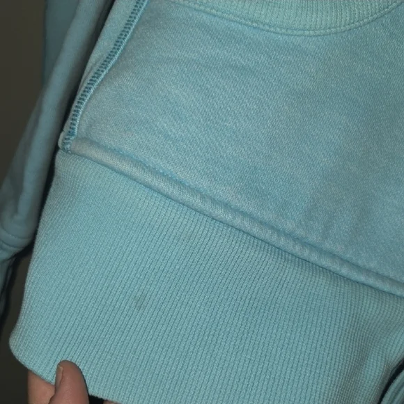 Lululemon Scuba Light Blue Zip-Up Hoodie Size 6 - Picture 9 of 9